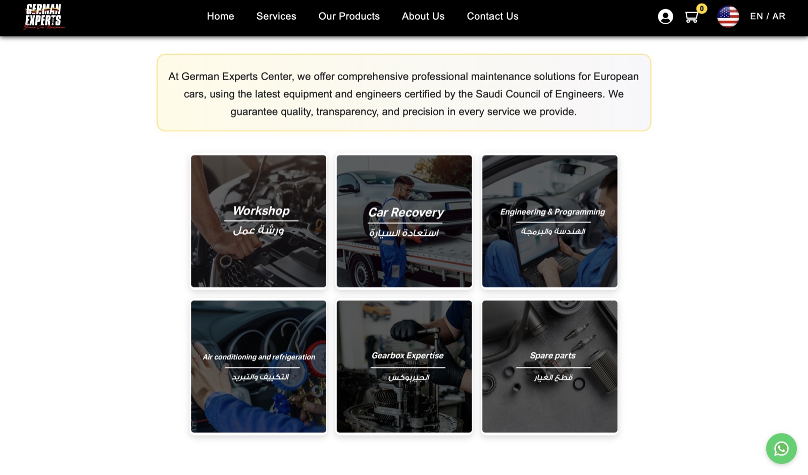 German Experts — Business Website & Management System preview